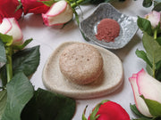 Organic Rose Powder Hair Shampoo Bar sulfate free silicone free for silky hair